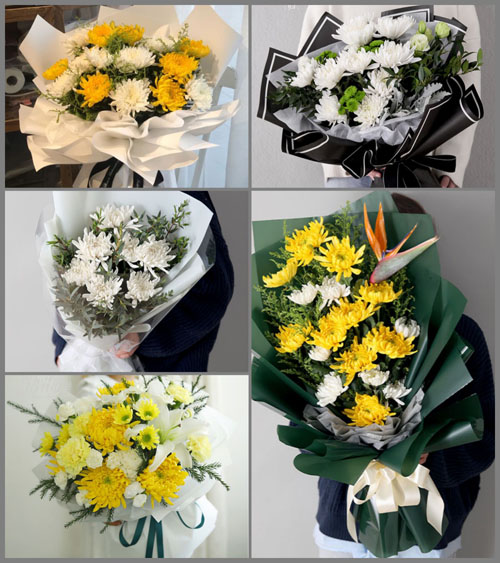 广东揭阳市普宁市占陇镇龙秋村白事花束代送